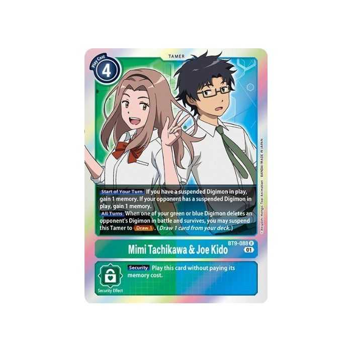 Mimi Tachikawa & Joe Kido (Rare) – BT09 X Record | Carta DIGIMON en México