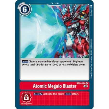 Atomic Megalo Blaster (Uncommon) – BT09 X Record | Carta DIGIMON en México