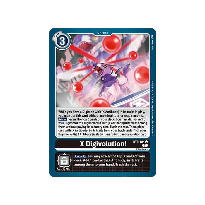 X - Digivolution (Common) – BT09 X Record | Carta DIGIMON en México