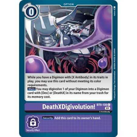 DeathXDigivolution! (Common) – BT09 X Record | Carta DIGIMON en México