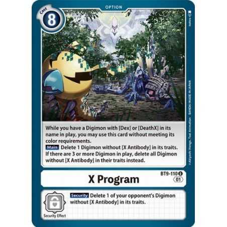 X Program (Uncommon) – BT09 X Record | Carta DIGIMON en México