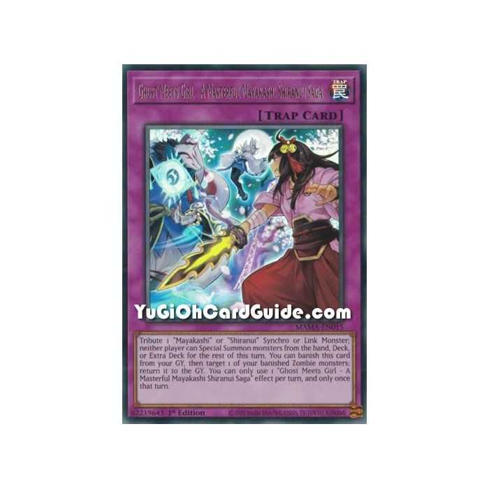 Ghost Meets Girl - A Masterful Mayakashi Shiranui Saga (Ultra Rare) – Magnificent Mavens | Carta YUGIOH en México