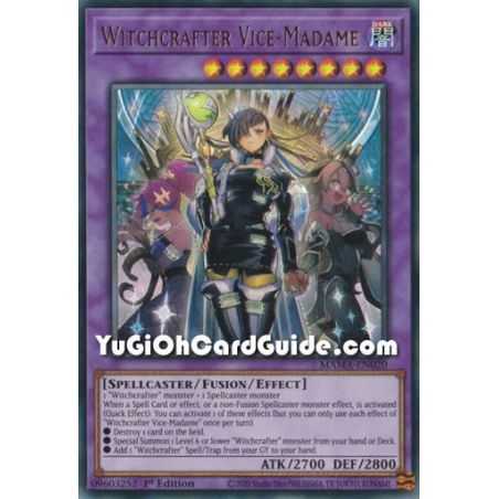 Witchcrafter Vice-Madame (Ultra Rare) – Magnificent Mavens | Carta YUGIOH en México