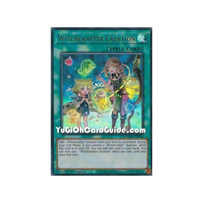 Witchcrafter Creation (Ultra Rare) – Magnificent Mavens | Carta YUGIOH en México