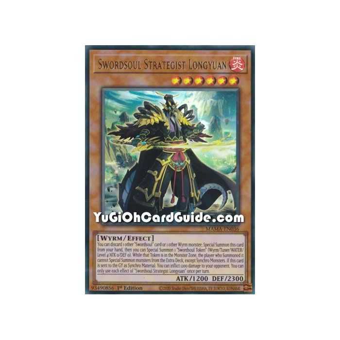 Swordsoul Strategist Longyuan (Ultra Rare) – Magnificent Mavens | Carta YUGIOH en México