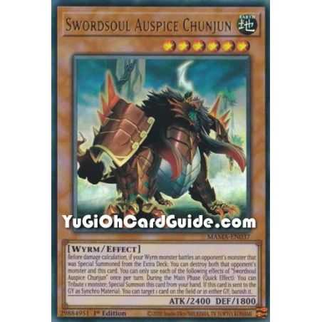 Swordsoul Auspice Chunjun (Ultra Rare) – Magnificent Mavens | Carta YUGIOH en México