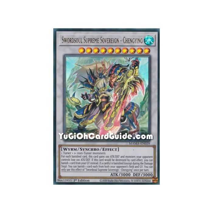 Swordsoul Supreme Sovereign - Chengying (Ultra Rare) – Magnificent Mavens | Carta YUGIOH en México