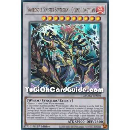 Swordsoul Sinister Sovereign - Qixing Longyuan (Ultra Rare) – Magnificent Mavens | Carta YUGIOH en México