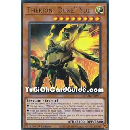 Therion "Duke" Yul (Ultra Rare) – Magnificent Mavens | Carta YUGIOH en México