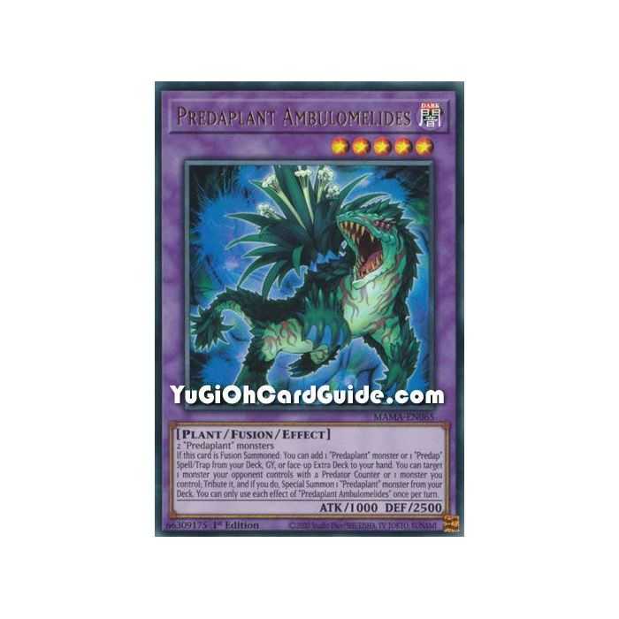 Predaplant Ambulomelides (Ultra Rare) – Magnificent Mavens | Carta YUGIOH en México