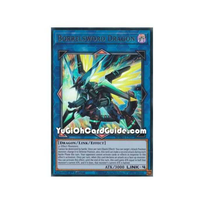 Borrelsword Dragon (Ultra Rare) – Magnificent Mavens | Carta YUGIOH en México