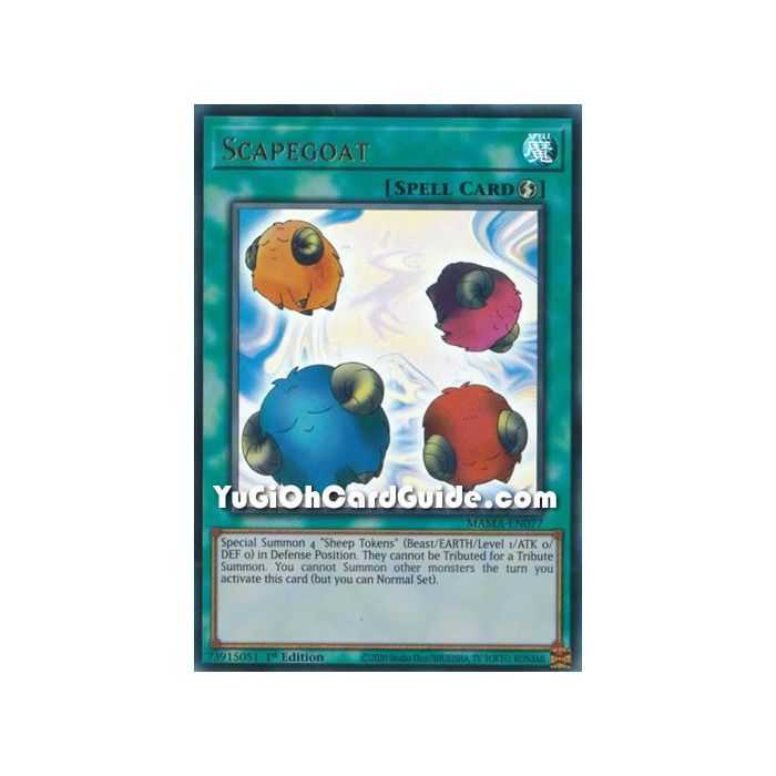 Scapegoat (Ultra Rare) – Magnificent Mavens | Carta YUGIOH en México