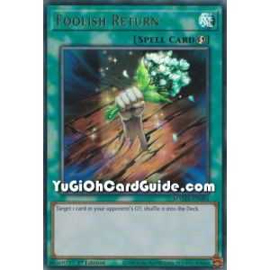 Foolish Return (Ultra Rare) – Magnificent Mavens | Carta YUGIOH en México