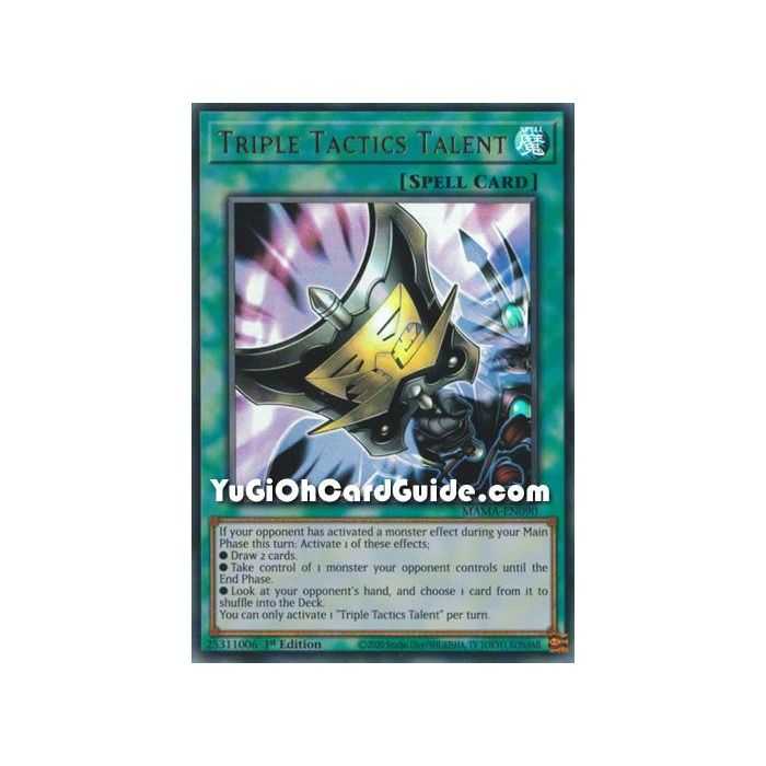 Triple Tactics Talent (Ultra Rare) – Magnificent Mavens | Carta YUGIOH en México