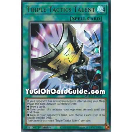 Triple Tactics Talent (Ultra Rare) – Magnificent Mavens | Carta YUGIOH en México