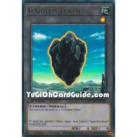 G Golem Token (Ultra Rare) – Magnificent Mavens | Carta YUGIOH en México