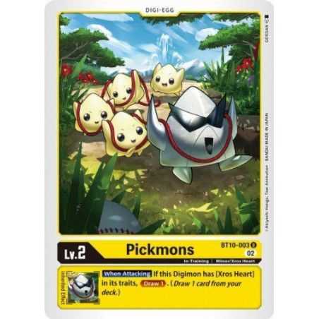 Pickmons (Uncommon) – BT10 Xros Encounter | Carta DIGIMON en México