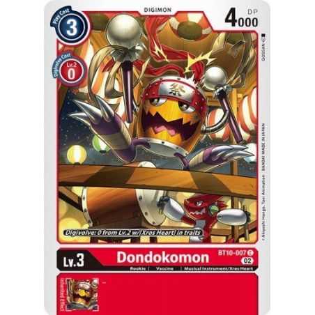 Dondokomon (Common) – BT10 Xros Encounter | Carta DIGIMON en México