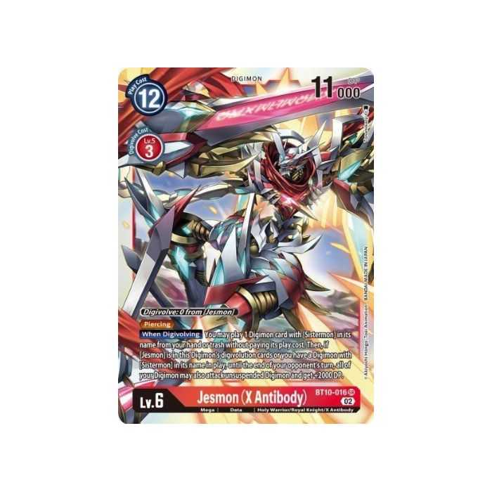 Jesmon (X Antibody) (Super Rare) – BT10 Xros Encounter | Carta DIGIMON en México