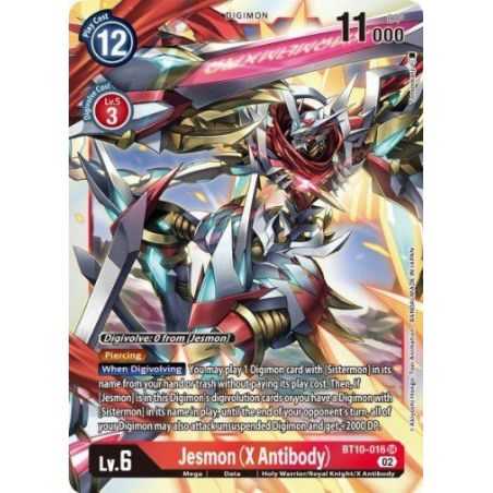 Jesmon (X Antibody) (Super Rare) – BT10 Xros Encounter | Carta DIGIMON en México