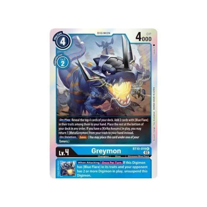 Greymon (Rare) – BT10 Xros Encounter | Carta DIGIMON en México