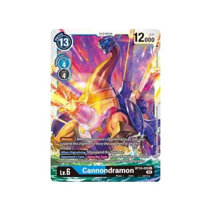 Cannondramon (Uncommon) – BT10 Xros Encounter | Carta DIGIMON en México