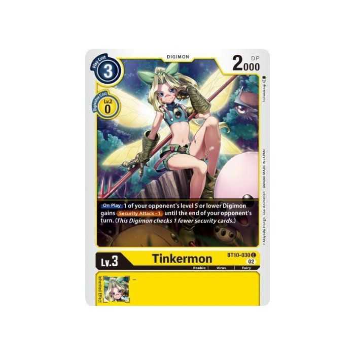 Tinkermon (Common) – BT10 Xros Encounter | Carta DIGIMON en México
