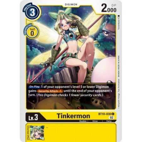 Tinkermon (Common) – BT10 Xros Encounter | Carta DIGIMON en México