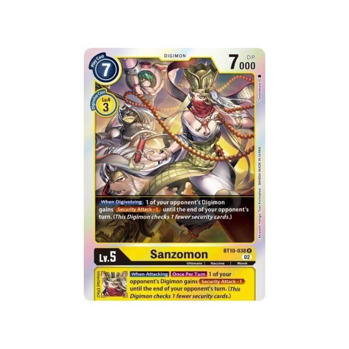 Sanzomon (Rare) – BT10 Xros Encounter | Carta DIGIMON en México
