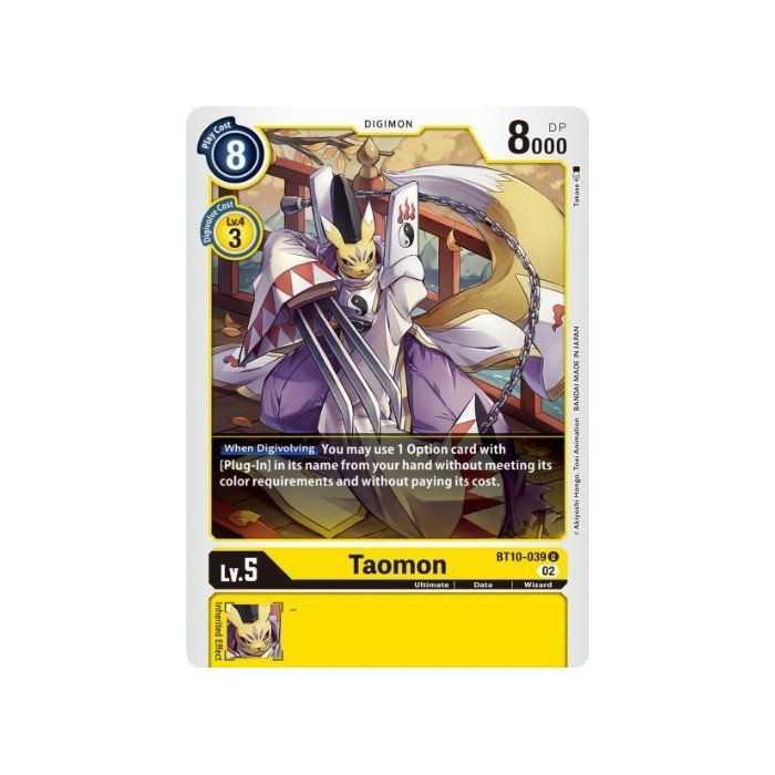 Taomon (Uncommon) – BT10 Xros Encounter | Carta DIGIMON en México