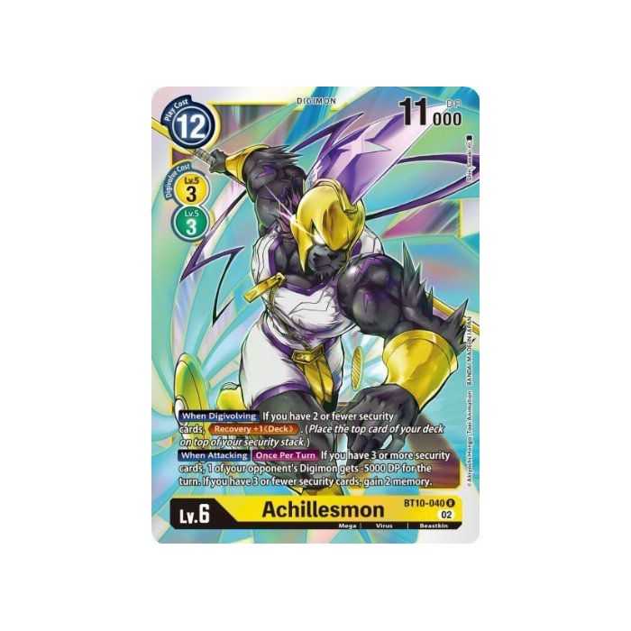 Achillesmon (Rare) – BT10 Xros Encounter | Carta DIGIMON en México