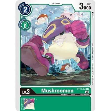 Mushroomon (Common) – BT10 Xros Encounter | Carta DIGIMON en México
