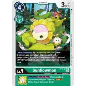 Sunflowmon (Common) – BT10 Xros Encounter | Carta DIGIMON en México