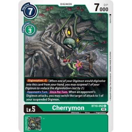 Cherrymon (Common) – BT10 Xros Encounter | Carta DIGIMON en México