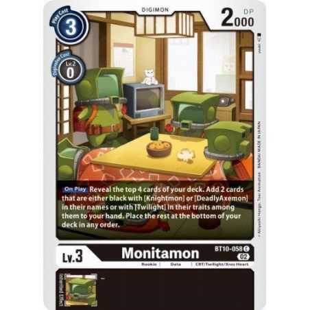 Monitamon (Common) – BT10 Xros Encounter | Carta DIGIMON en México