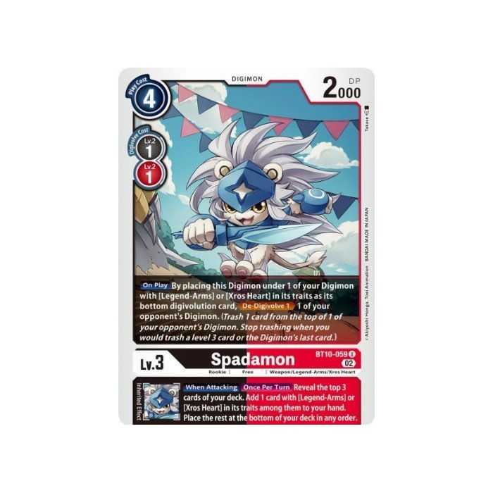 Spadamon (Uncommon) – BT10 Xros Encounter | Carta DIGIMON en México