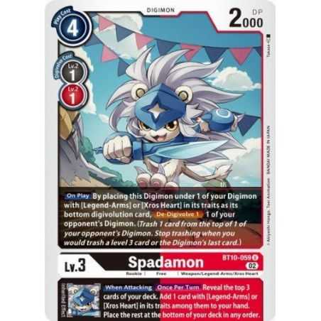 Spadamon (Uncommon) – BT10 Xros Encounter | Carta DIGIMON en México