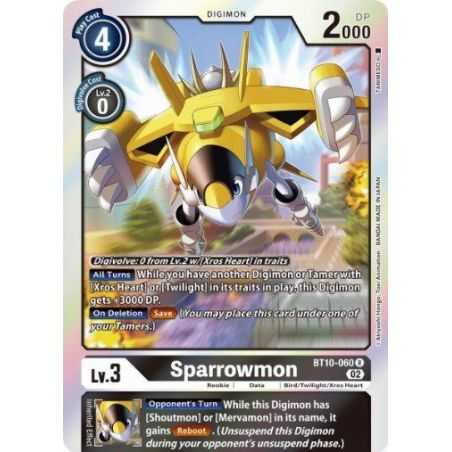Sparrowmon (Rare) – BT10 Xros Encounter | Carta DIGIMON en México