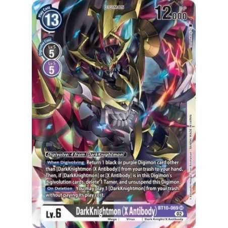 DarkKnightmon (X Antibody) (Super Rare) – BT10 Xros Encounter | Carta DIGIMON en México