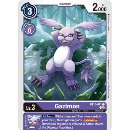 Gazimon (Common) – BT10 Xros Encounter | Carta DIGIMON en México