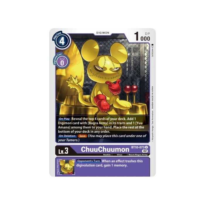 ChuuChuumon (Uncommon) – BT10 Xros Encounter | Carta DIGIMON en México