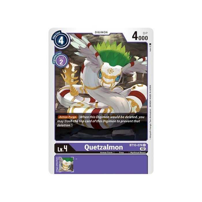 Quetzalmon (Common) – BT10 Xros Encounter | Carta DIGIMON en México