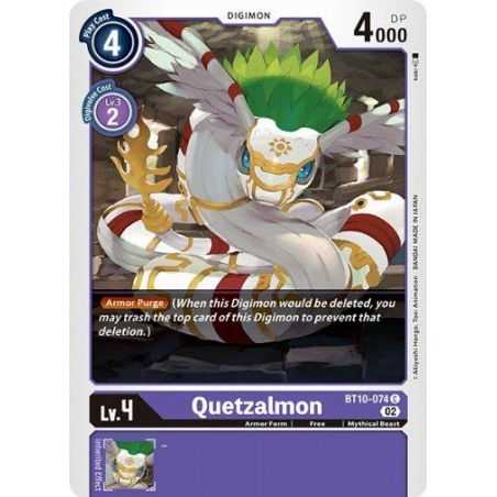 Quetzalmon (Common) – BT10 Xros Encounter | Carta DIGIMON en México