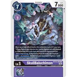 SkullBaluchimon (Uncommon) – BT10 Xros Encounter | Carta DIGIMON en México
