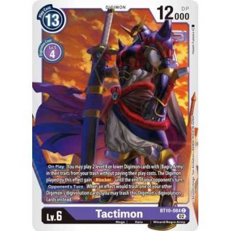 Tactimon (Common) – BT10 Xros Encounter | Carta DIGIMON en México