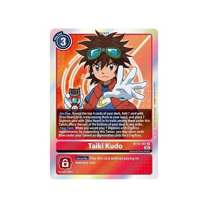 Taiki Kudo (Rare) – BT10 Xros Encounter | Carta DIGIMON en México