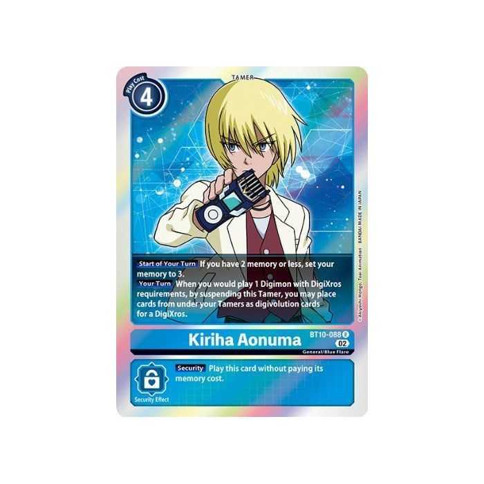 Kiriha Aonuma (Rare) – BT10 Xros Encounter | Carta DIGIMON en México