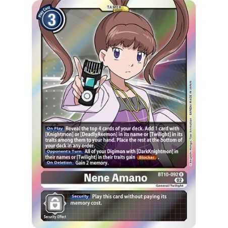 Nene Amano (Rare) – BT10 Xros Encounter | Carta DIGIMON en México