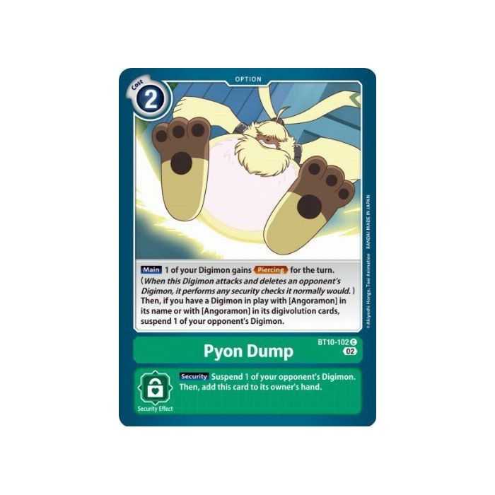 Pyon Dump (Common) – BT10 Xros Encounter | Carta DIGIMON en México