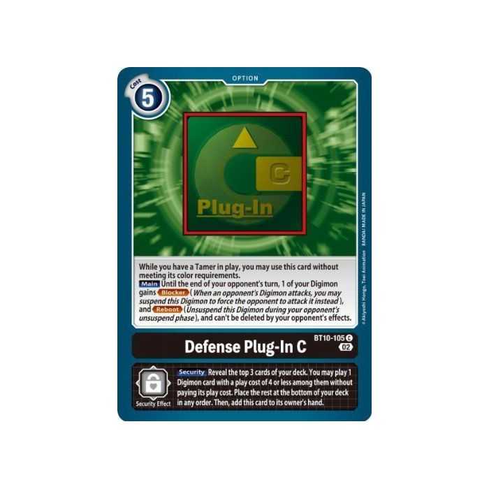 Defense Plug-In C (Common) – BT10 Xros Encounter | Carta DIGIMON en México